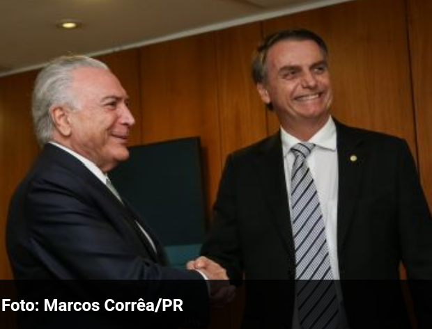 Bolsonaro convida Temer para chefiar missão humanitária no Líbano