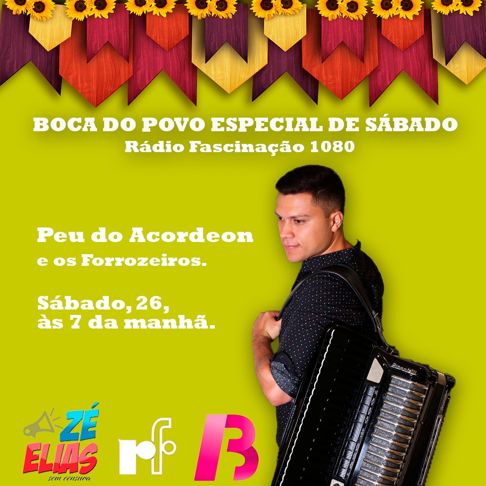 Itapetinga:  Peu do Acordeon e os Forrozeiros No Programa Na Boca Do Povo Especial De Sábado, Apresentação Bonny Cordeiro E José Elias