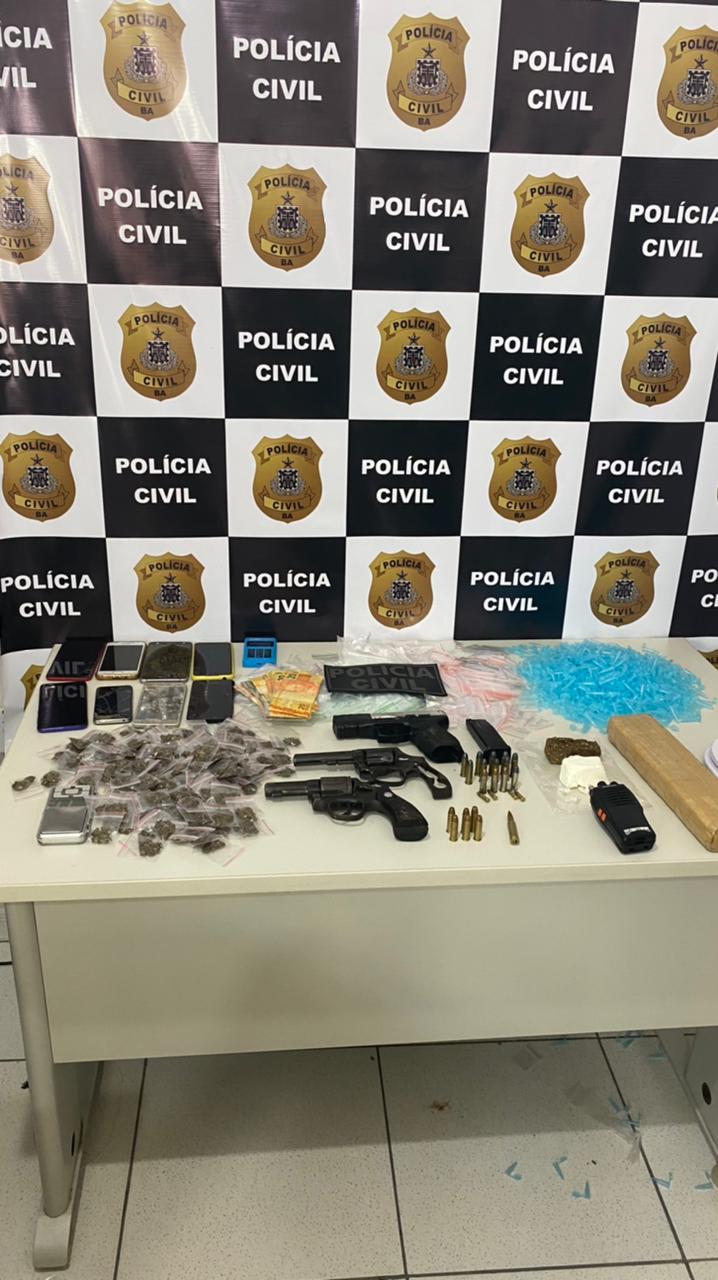 Iguaí: Policia Civil Deflagra“Operação Thêmis”, Prende Quadrilha do “Tribunal do Crime”, Apreende Armas e Drogas