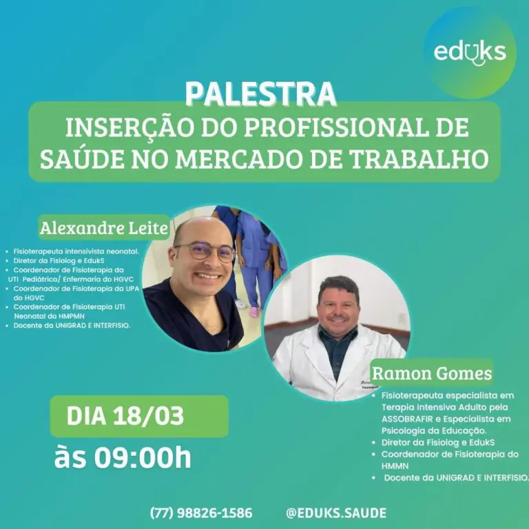 Palestra “Inserção do Profissional de Saúde  No Mercado de Trabalho”