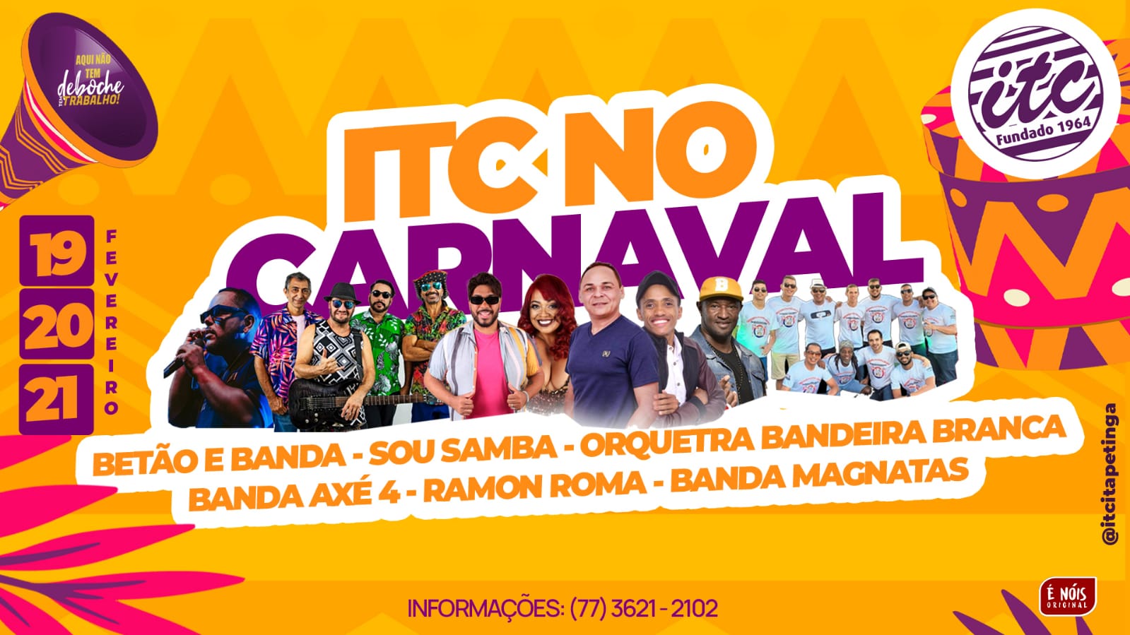 Itapetinga: ITC  Realizará Carnaval Com Grandes Atrações