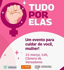 Tudo por elas: em Itapetinga, projeto do Ministério Público levará serviços às mulheres