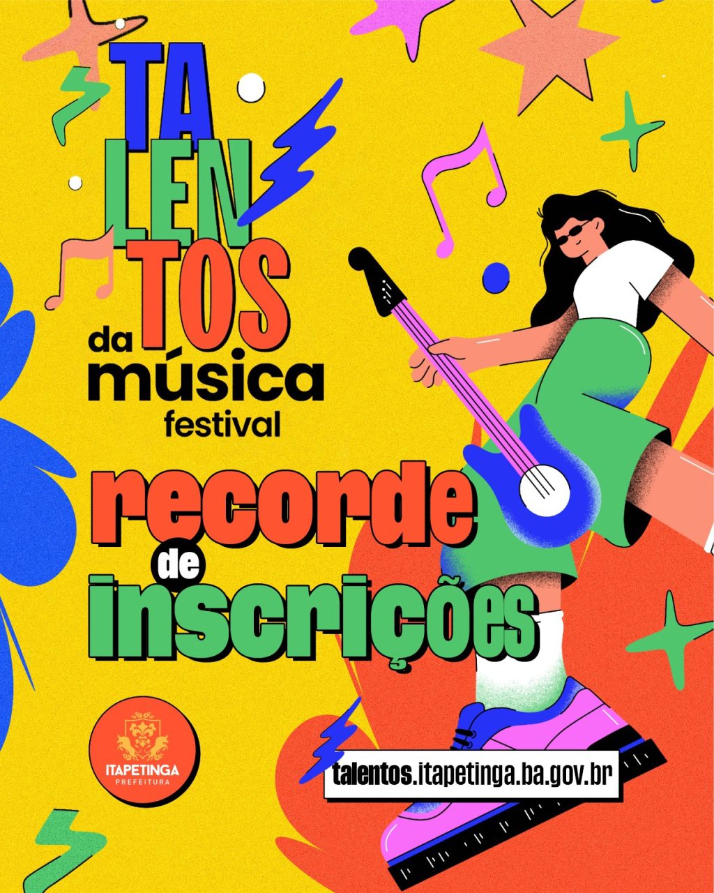 Itapetinga: Festival de Talentos da Música tem recorde de inscrições