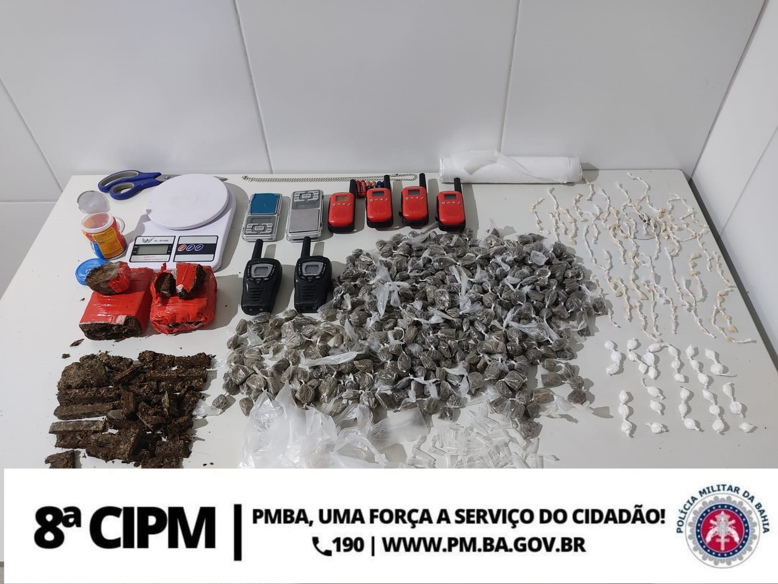 8ª CIPM Segue Implacável No Combate Ao Trafico de Drogas em Itapetinga