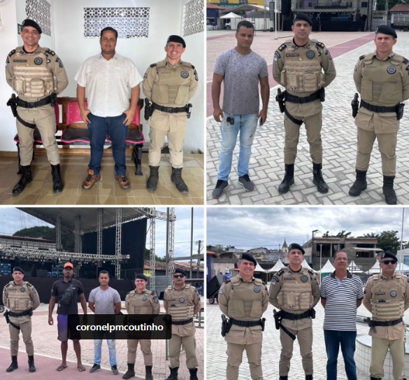 Itororó: Praça do Festsol recebe visita técnica de Major Alécio e da Polícia Militar