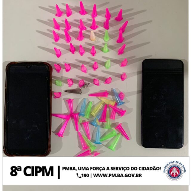 8ª CIPM: PETO Prende Casal Por Tráfico de Drogas em Macarani