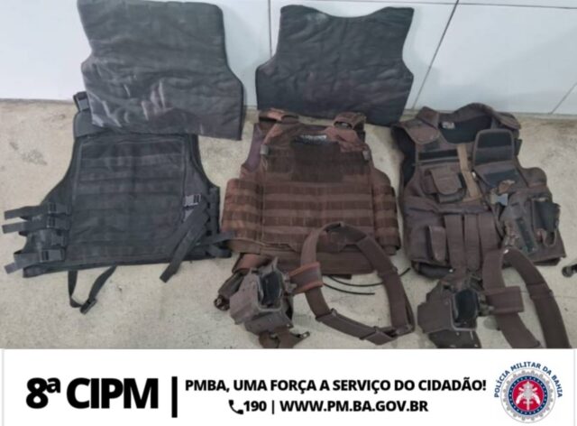 Iguaí: Guarnição do PETO Em Operação Conjunta Com As Guarnições do 2⁰ Pelotão Apreende Coletes e Droga