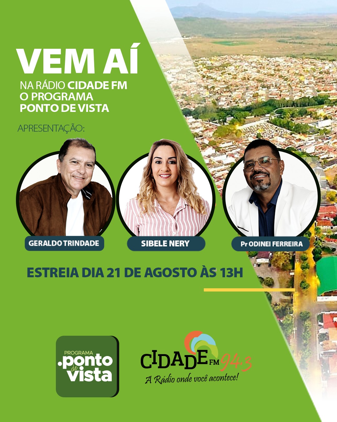 VEM AI: Programa Ponto de Vista na Rádio Cidade FM