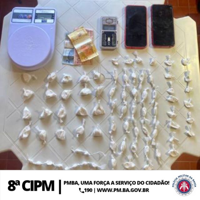 Potiraguá: 4⁰ Pelotão da 8ª CIPM Apreende Drogas e Motocicletas; Três Homens Foram Conduzidos