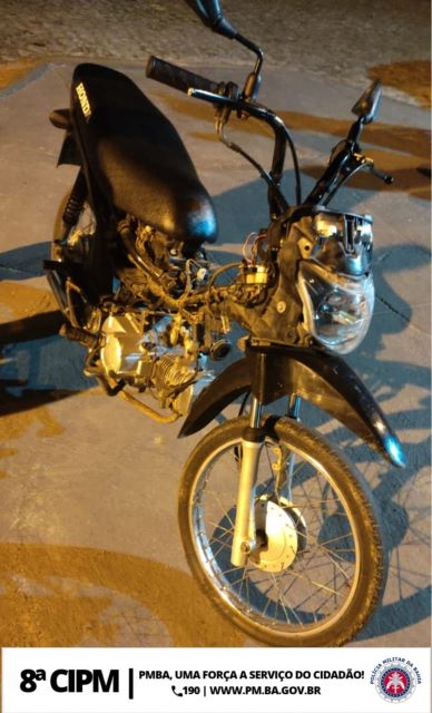 Motocicleta Roubada na Cidade de Itambé é Recuperada Por Policiais da  8ªCIPM em Itapetinga