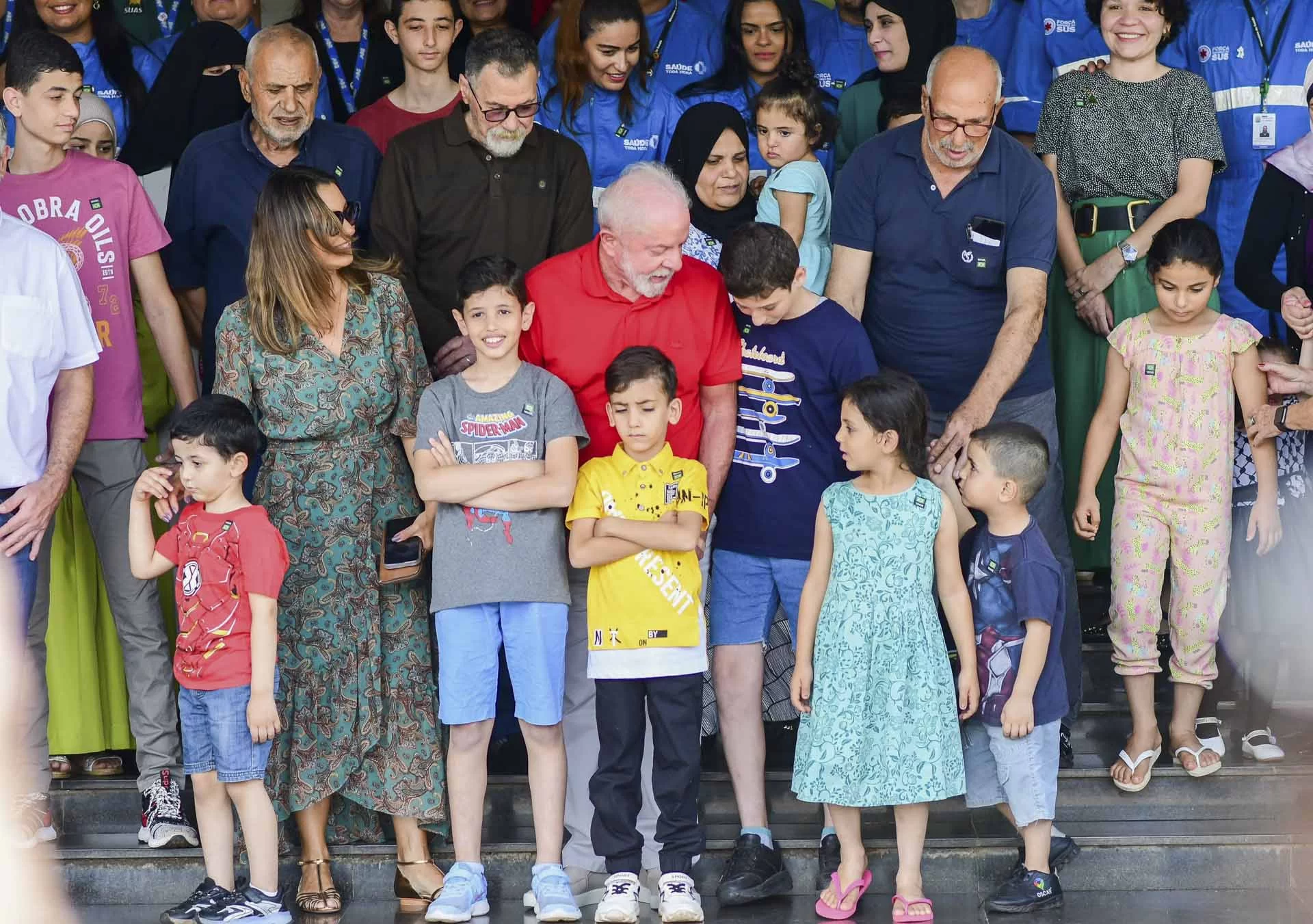 Lula participa de almoço com repatriados da Faixa de Gaza em Brasília