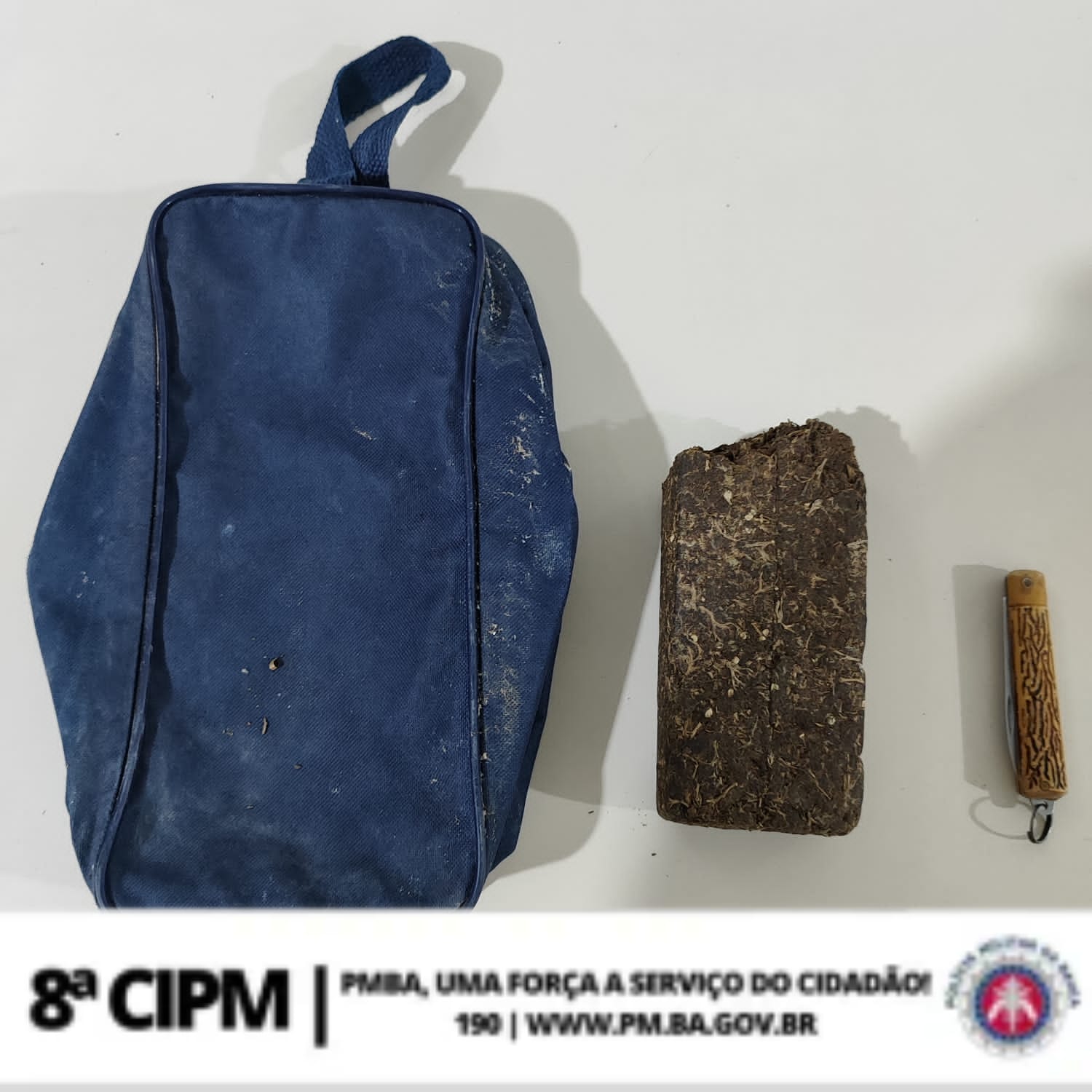 8ª CIPM: Apreensão  de drogas sem condução de pessoas