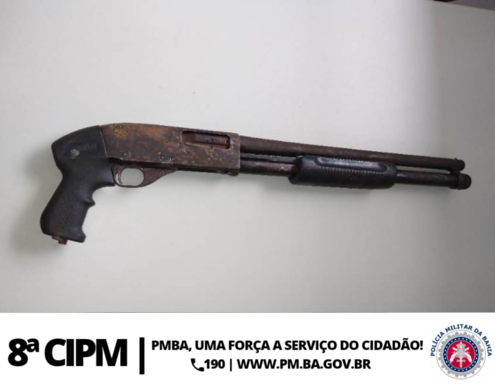 Iguaí: Mais Uma Arma de Fogo Foi Tirada de Circulação Pela 8ªCIPM