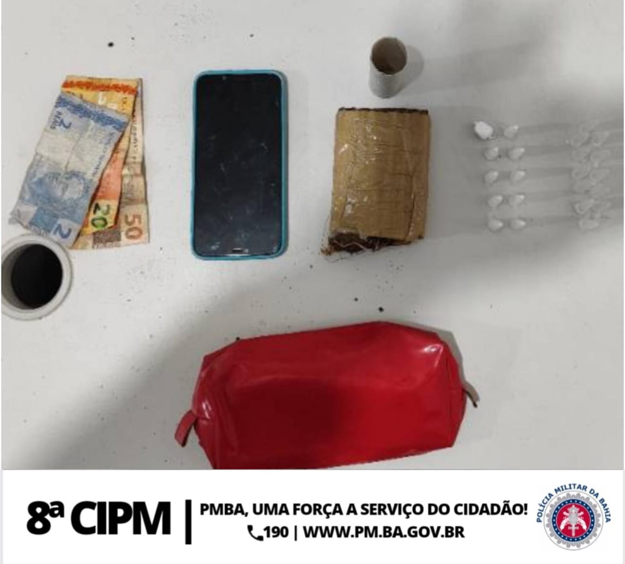 Guarnição da 8ª CIPM segue descapitalizando os traficantes em Itapetinga