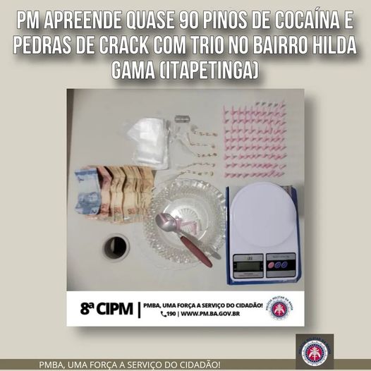 PETO da 8ª CIPM Apreende Droga e Continua a Descapitalizar Criminosos em Itapetinga