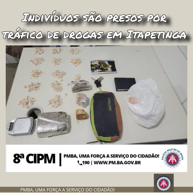 PETO da 8ª CIPM Apreende Drogas no Interior de Residência em Itapetinga