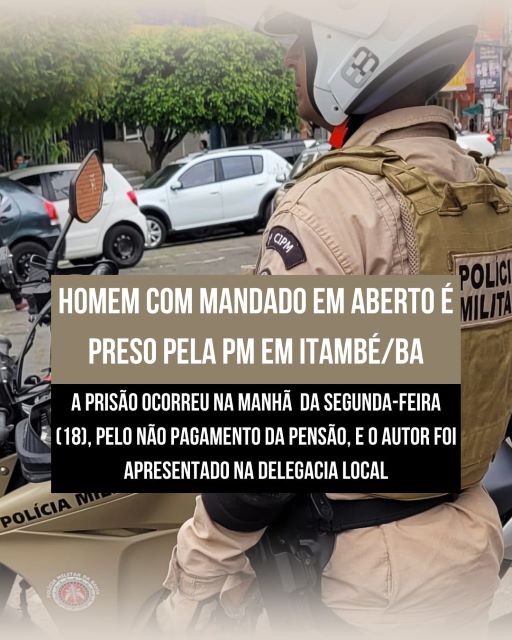 Itambé: Homem com mandado em aberto é preso por policiais da 8ª CIPM